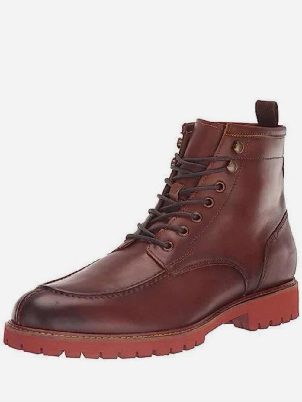 New w/Box Vince Camuto Kameil Genuine Leather Waterproof Lug-Sole Lace-Up Boots